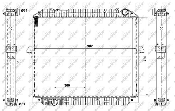 NRF 56072 Radiator, engine cooling