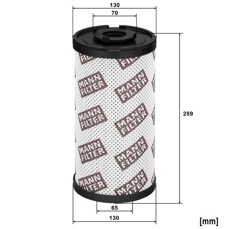 Hydraulisch filter (patroon) past: LIEBHERR LTC1055, LTM1055/1, LTM1060/2, LTM1080/1, LTM1090/2  SANDVIK QA335, QA340, QA440