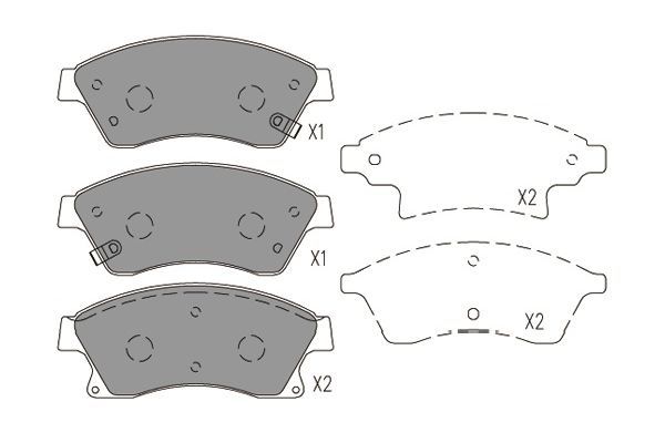Kavo Parts Stabdžių trinkelių rinkinys, diskinis stabdys