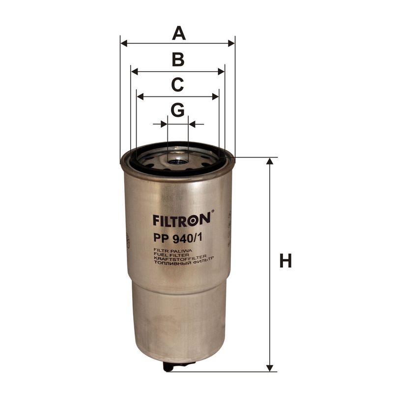Kütusefilter, FILTRON PP 940, 1