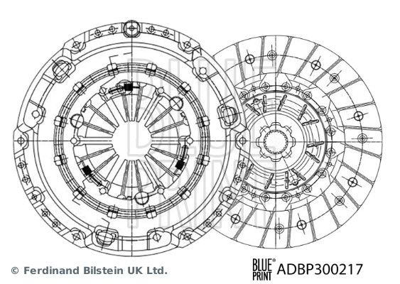 BLUE PRINT kuplungkészlet ADBP300217