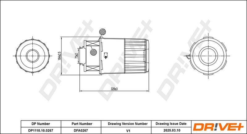 Filtru aer DP1110.10.0267 Dr!ve+