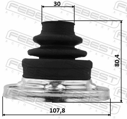 FEBEST 1615-G463SA Bellow, drive shaft