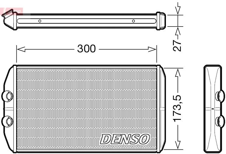 Denso Heater Core DRR12008