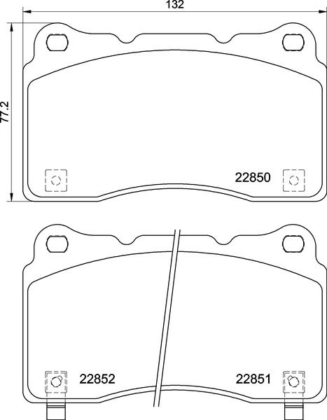 BREMBO P28099 Brake Pad Set, disc brake