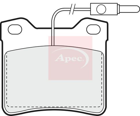 APEC Brake Pad Set, disc brake PAD678