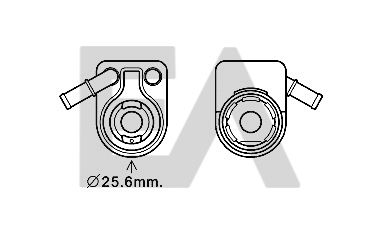 Radiador de aceite, aceite motor