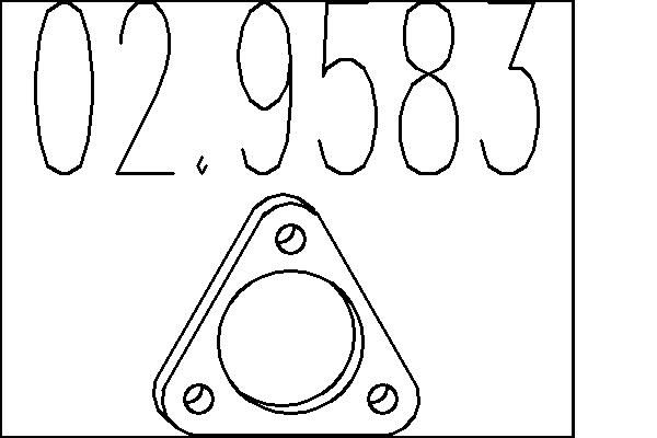 MTS tömítés, kipufogócső 02.9583