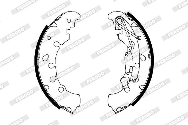 FERODO FSB681 Brake Shoe Set