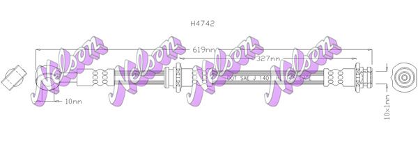 KAWE fékcső H4742