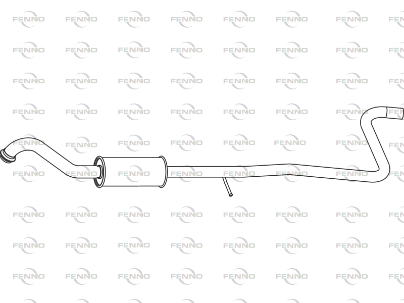 FENNO P23135 Centre Muffler