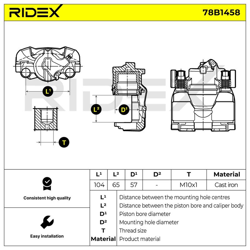 спирачен апарат RIDEX