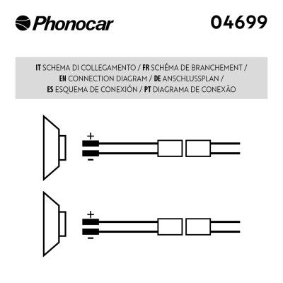 PHONOCAR 04699 Adapter cable, loudspeaker