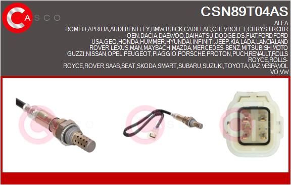 SONDA LAMBDA CASCO CSN89T04AS
