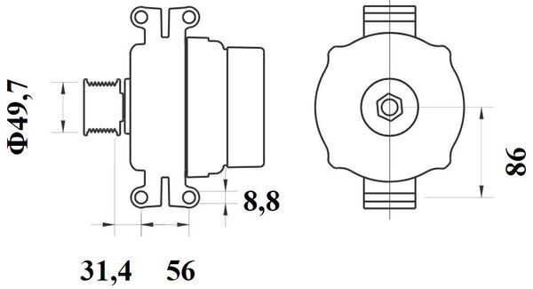 Product Image - Dynamo / alternator - MG1061 - MAHLE