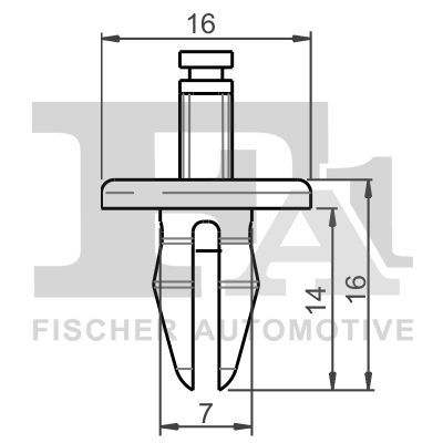 FA1 11-20025.5 Clip, trim/protection strip
