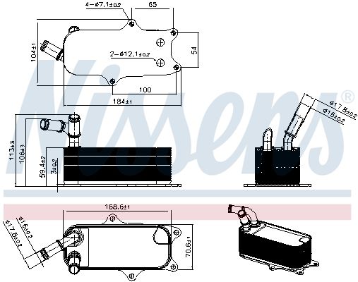 Oliekøler, motorolie ** FIRST FIT **