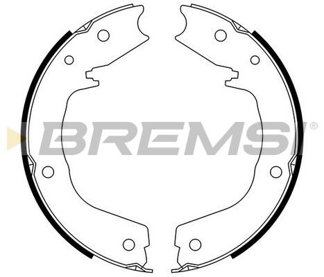 Комплект гальмівних колодок, стоянкове гальмо, Bremsi GF0831