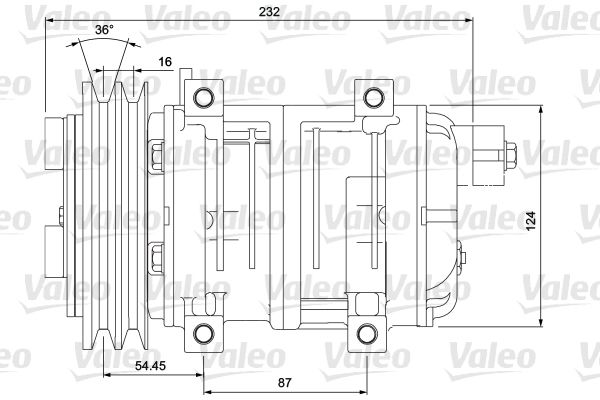 VALEO Compressor, airconditioning 700868