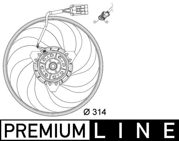 MAHLE ventilátor, motorhűtés CFF 118 000P