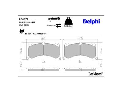Bremsbelagsatz, Scheibenbremse