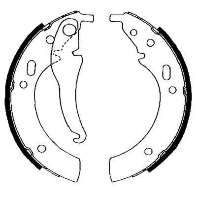 HELLA PAGID 8DB 355 000-121 Brake Shoe Set