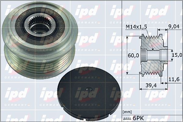 IPD generátor szabadonfutó 15-4116