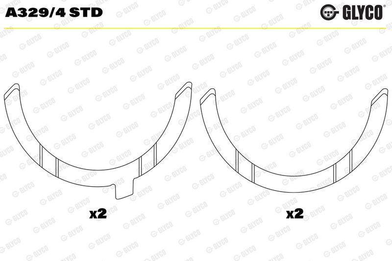 Product Distancpaplāksne, Kloķvārpsta GLYCO A329/4 STD Image