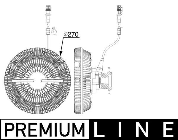 Product Image - Koppeling, radiateurventilator - CFC242000P - MAHLE