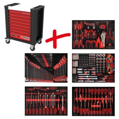 KS TOOLS Įrankių vežimėlis