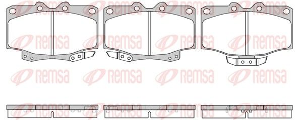 REMSA 0430.04 Brake Pad Set, disc brake