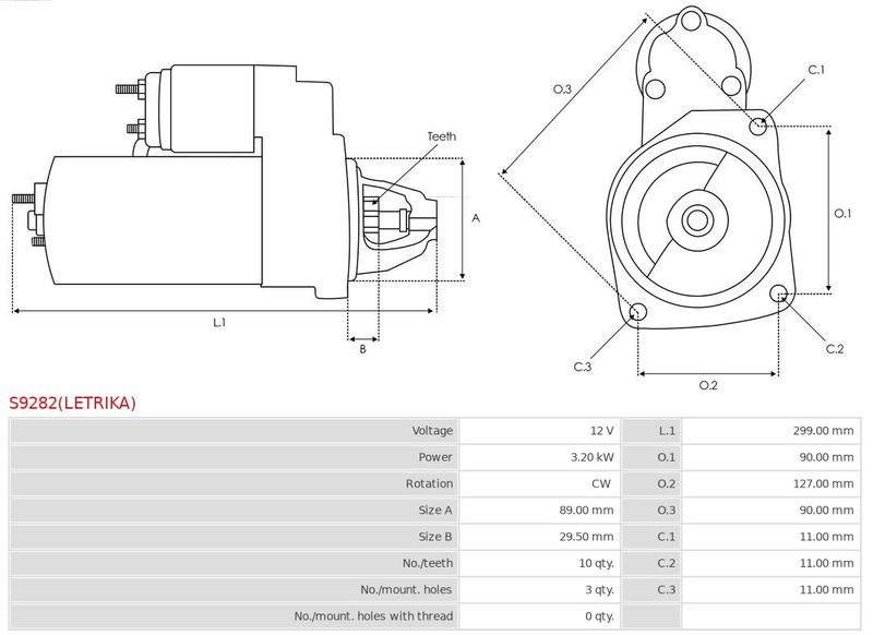 AS-PL S9282(LETRIKA) Starter