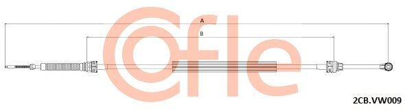 Тросовий привод, коробка передач, Cofle 2CB.VK009