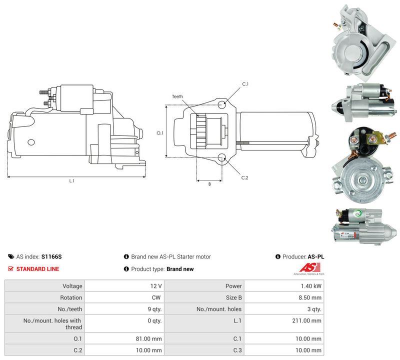 AS-PL S1166S Starter