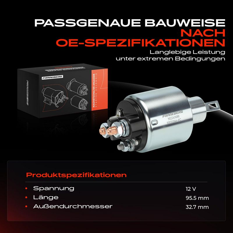 Frankberg 5481FB0058819 Solenoid Switch, starter