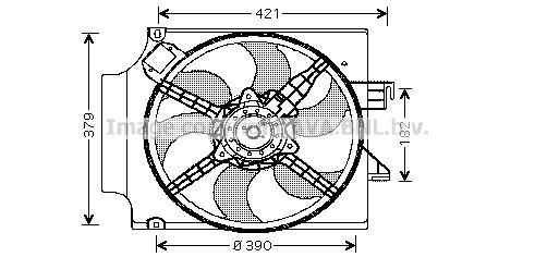 PRASCO ventilátor, motorhűtés FD7513