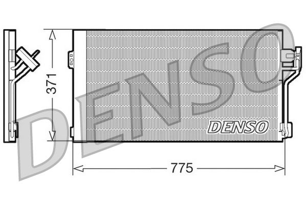 Конденсатор, система кондиціонування повітря, Denso DCN17050