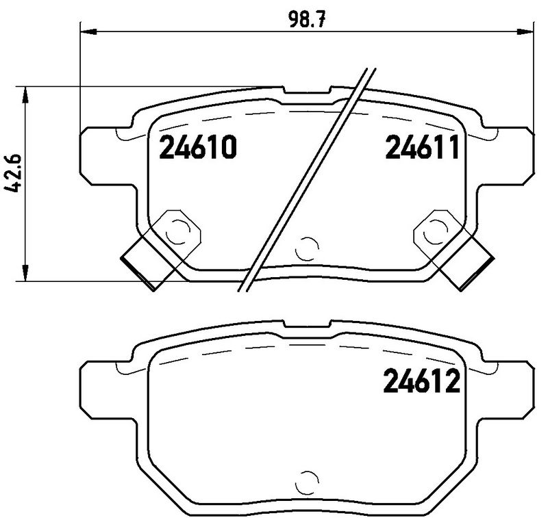BREMBO P83083 Brake Pad Set, disc brake