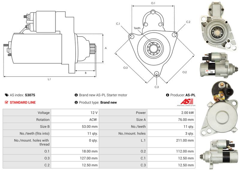 AS-PL S3075 Starter