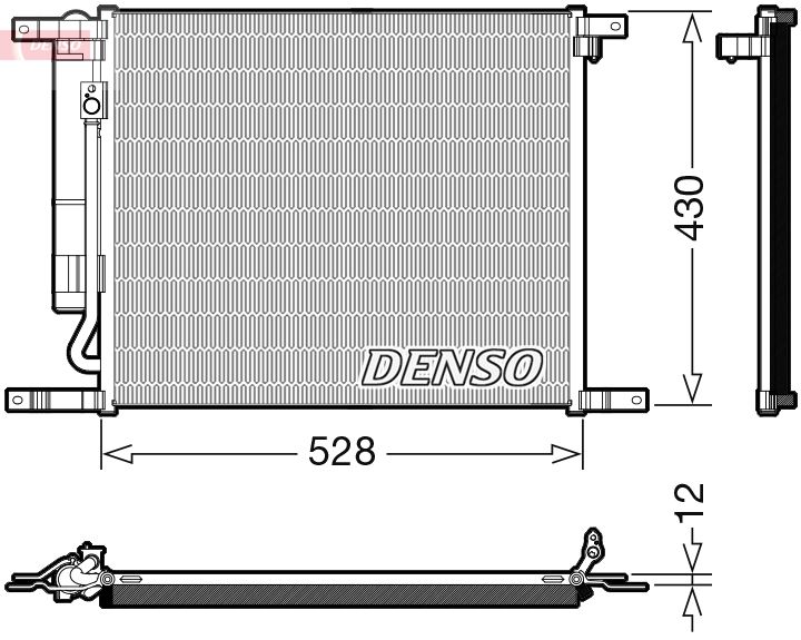 Конденсатор, система кондиціонування повітря, Denso DCN15009