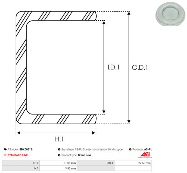 AS-PL SDK0051S Repair Kit, starter