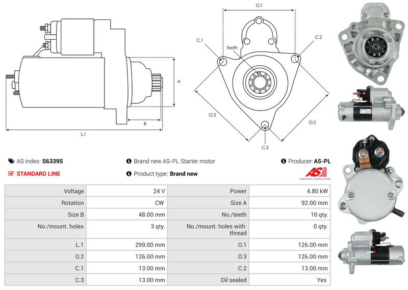AS-PL S6339S Starter