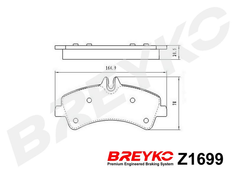 DAVID VASCO Z1699 Brake Pad Set, disc brake