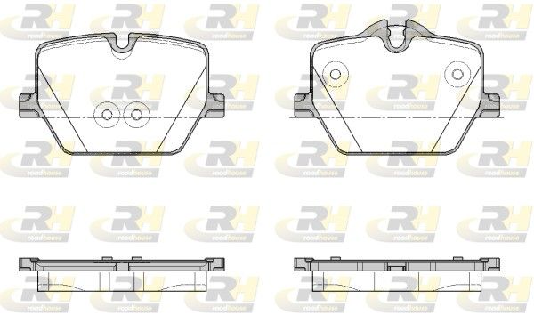 Комплект гальмівних накладок, дискове гальмо, Roadhouse 21875.00
