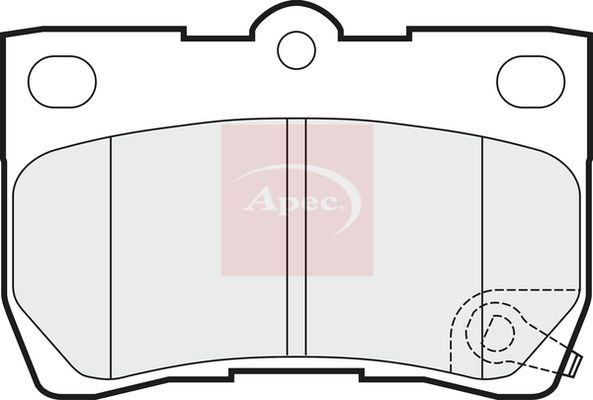 APEC Brake Pad Set, disc brake PAD1482