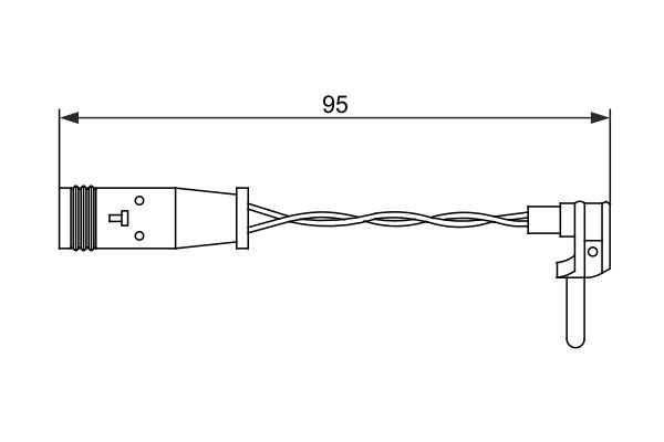 BOSCH 1 987 473 070 Warning Contact, brake pad wear