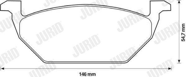 JURID 571985JC Brake Pad Set, disc brake