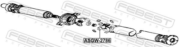 FEBEST ASGW-2786 Joint, propshaft