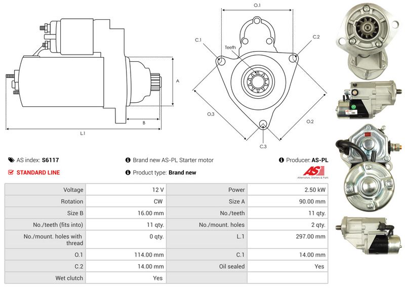 AS-PL S6117 Starter