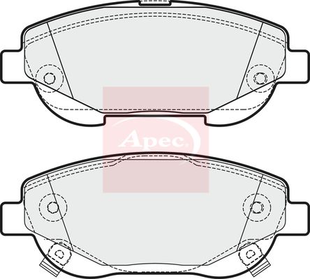 APEC Brake Pad Set, disc brake PAD1808